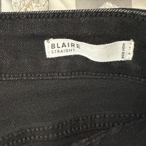 DEAR JOHN Black Jeans Size 27 Blaire Straight High Rise Cotton Blend - Picture 7 of 8